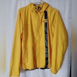 SKIN 360°Windbreaker, Men's Yellow and Black SKIN Windbreaker Jacket, Size Large